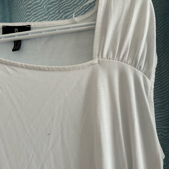 MARBLE white dressy muscle top - XL- new or like new - Picture 5 of 9